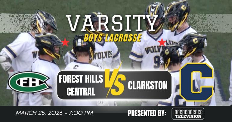 Thumbnail image for Forest Hills Central vs Clarkston Boys Lacrosse (2026)