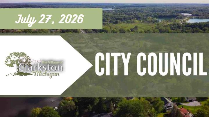 Thumbnail image for Clarkston City Council - July 27, 2026